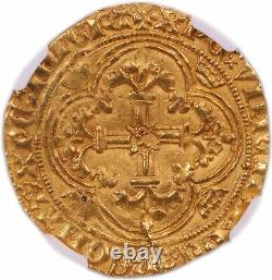 Charles VII Royal Gold Poitiers- Ngc Ms 63 Very Rare