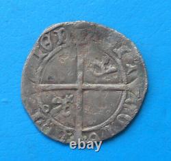 Charles VII Tres Rare Small White Or Half Floret Struck In Limoges