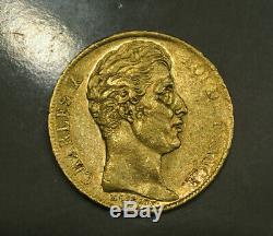 Charles X Found Rare 20 Francs Or 1826 Apc + Q 4538 Exempl