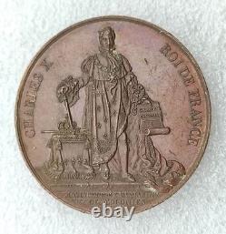 Charles X Medal 1827 French Colonies Private Council Very Rare
