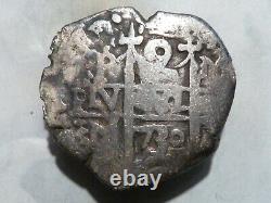 Cir1(547) Bolivia 2 Reales (silver) 1730 Colonial Corner Tres Rare