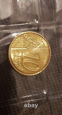 Coin 10 Centimes Euros France, Year 2020, Very Rare, Like New Condition