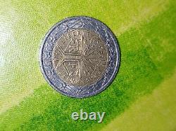 Coin 2 Euro Rare, 2001 France Very Rare, Life Tree Strike Error