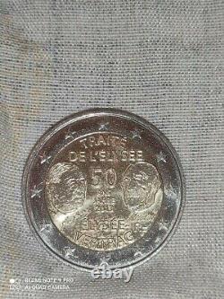 Coin 2 Euros Treatée De L'elysée Très Rare De Collection