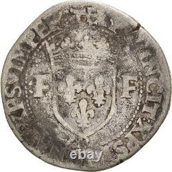 Coin, France, François I, Teston, Rouen, Very rare, B+, Silver