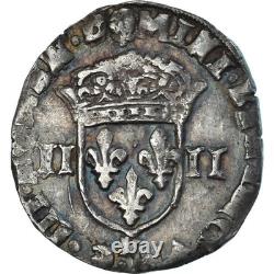 Coin, France, Henri IV, 1/4 Ecu, 1605, Montpellier, Very rare, Fine+, Silver
