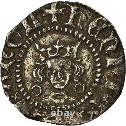 Coin, France, Henry VI, Half Noble, Calais, Very Rare, TTB, Silver