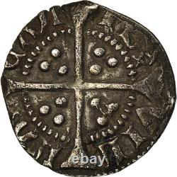 Coin, France, Henry VI, Half Noble, Calais, Very Rare, TTB, Silver