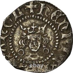 Coin, France, Henry VI, Half Sterling, Calais, Very Rare, TTB, Silver