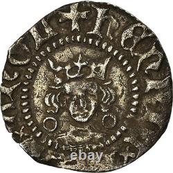 Coin, France, Henry VI, Half Sterling, Calais, Very rare, TTB, Silver
