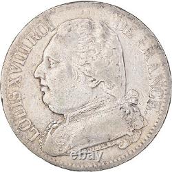 Coin, France, Louis XVIII, 5 Francs, 1815, La Rochelle, Very rare, Fine condition