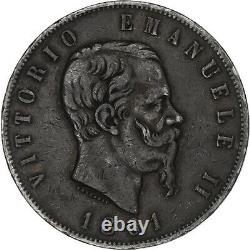 Coin, Italy, Vittorio Emanuele II, 5 Lire, 1861, Turin, Very rare, VF