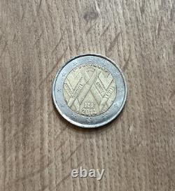 Coin Of 2 Euros Rf 2014 Aids Very Rare