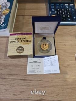 Coin or Paris Mint 50 Denier Charles the Bald 2014 - 35/1000 Very Rare