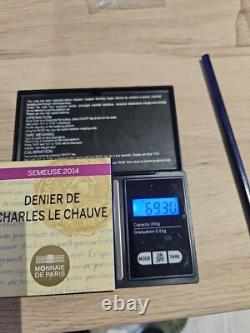 Coin or Paris Mint 50 Denier Charles the Bald 2014 - 35/1000 Very Rare