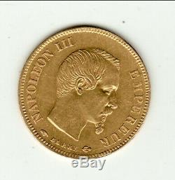 Condition Very Rare Sup 10 Francs Or Napoleon III Bare Head 1856 A