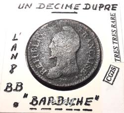 Counterfeit? A Decime Dupré Year 8 BB Barbiche, Very Very Rare
