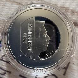 Currency 5 BE Commemorative Silver, very rare from the Grand Duchy of Luxembourg