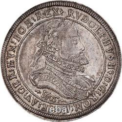 Currency, Austria, Rudolf II, Thaler, 1605, Hall, Very rare, UNC, Arge