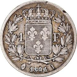 Currency, France, Louis XVIII, Louis XVIII, Franc, 1824, Limoges, Very rare