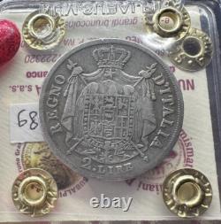 Currency Kingdom of Italy Napoleon I 2 Pounds 1812 Milan Very Rare Tips Fit