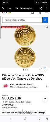 Currency gold, face value 50, very rare, Oracle of Delphi