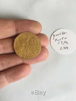 Ecu Very Rare Gold Royal Gold Jean II Good Issue 1358 & Pedigree