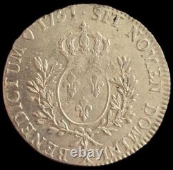 Écu with Headband 1751 X Amiens Louis XV Very Rare 18864 Ex
