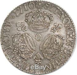 Ee0019 Very Rare Ecu 3 Crowns Louis XIV 1710 O Silver F Riom Offers