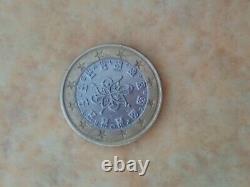 Euro 1 Coin From 2002 Portugal With 28 Striations. Very Rare