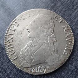 FRANCE. Royal currency, Louis XVI Rare Ecu 1775 L Silver Very Beautiful condition