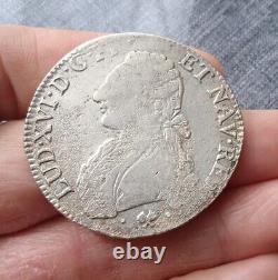 FRANCE. Royal currency, Louis XVI Rare Ecu 1775 L Silver Very Beautiful condition