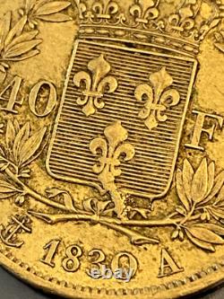 Faulty 40 Francs Charles X 1830 A very beautiful example Rare