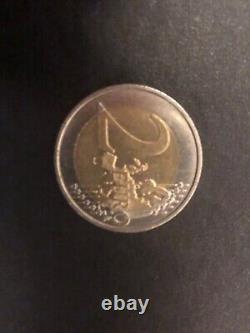 'Flawed 2 Euro Coins François Mitterand 1916-2016 Rare Coin in Very Good Condition'