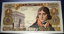 France 100 NF Napoleon Bonaparte from 7-4-1960 Very RARE in AUNC Worth NEW 770