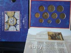 France 1996 Box Box Bu 10 Coins From The 1 Cent To 20 Francs Very Rare