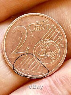 France, 2 Euro Cent, 2010, No Stars Fault At Left Very Rare