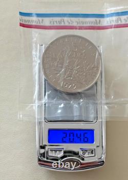 France. 5 Fr 1979 Piedfort. Very Rare. Mintage 300 Pieces