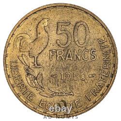 France 50 Francs 1950 Guiraud TTB+ VERY RARE cupro-aluminum coin