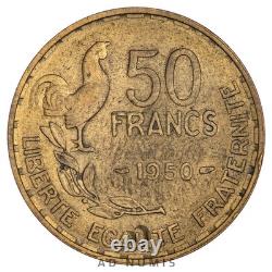 France 50 Francs 1950 Guiraud TTB+ Very Rare cupro-aluminum coin