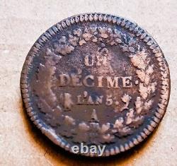 France A Decime Re-strike and Faulty Dupré Year 5 A VERY RARE