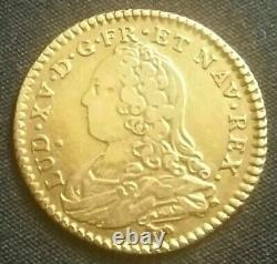 France Currency Of 1/2 Half Louis D'or De Louis XV 1732 A Paris Très Rare /gold