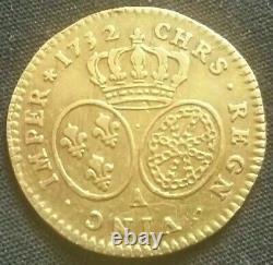 France Currency Of 1/2 Half Louis D'or De Louis XV 1732 A Paris Très Rare /gold