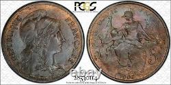 France Dupuis Very Rare 5 Cents 1905 Pcgs Ms64