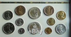France Gift Coins Flowers 1987 Very Rare! Very Nice Copy