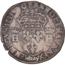 France, Henri IV, Douzain coin, 1592, Clermont-Ferrand, very rare, very fine (TTB)