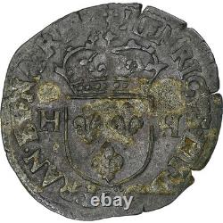 France, Henry IV, Douzain with two H's, 1592, Maringues, Very rare, TB+, Billon