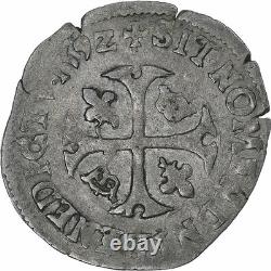 France, Henry IV, Douzain with two Hs, 1592, Maringues, Very rare, TB+, Billon