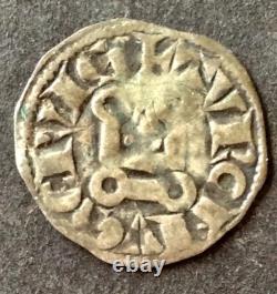 France Louis IX (Saint Louis) 1226-70 Very Rare Tournois Obol s. D