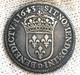 France Louis Xiii Very Rare 1/4 Quarter Ecu 1643 D (lyon) (r4)